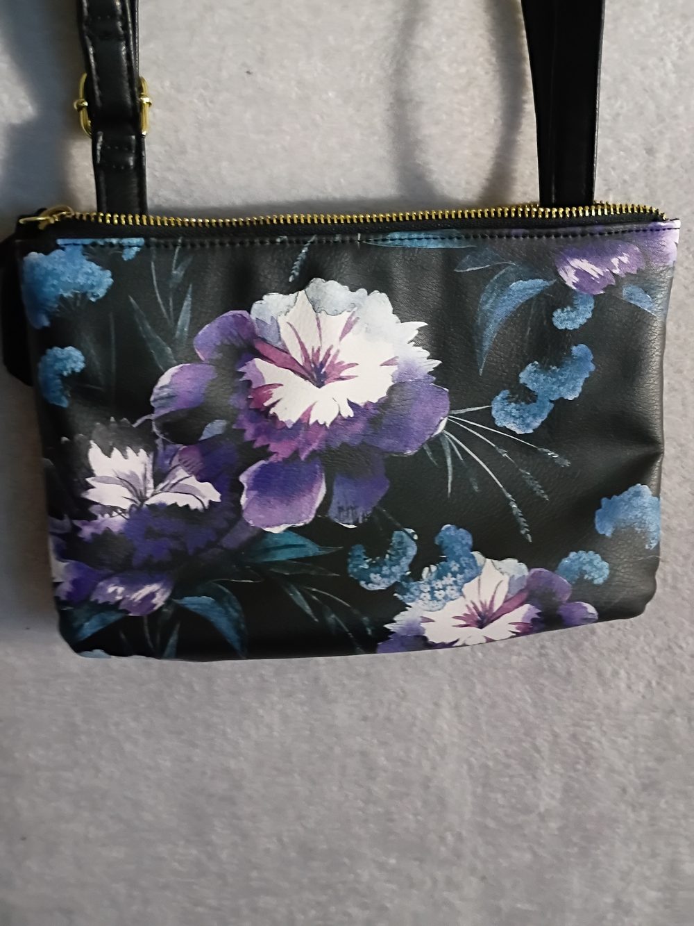 Deep Floral Colors Shoulder Bag - Picture 3 of 4